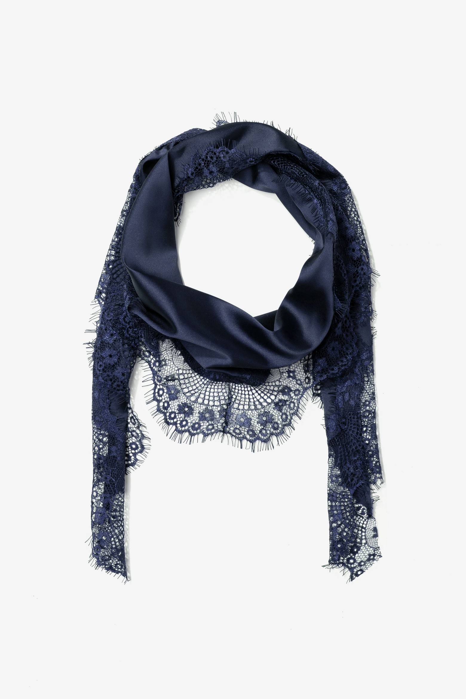 Len�o azul marinho elegante