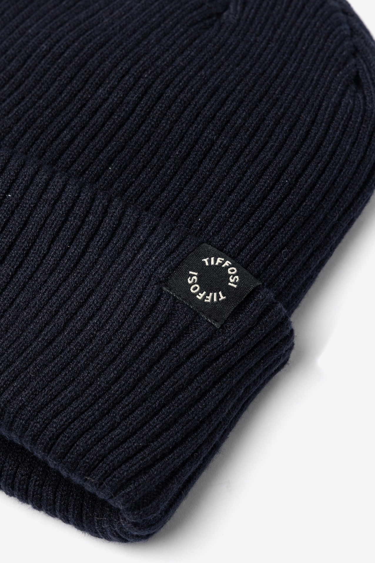 Dark Navy Ribbed Beanie