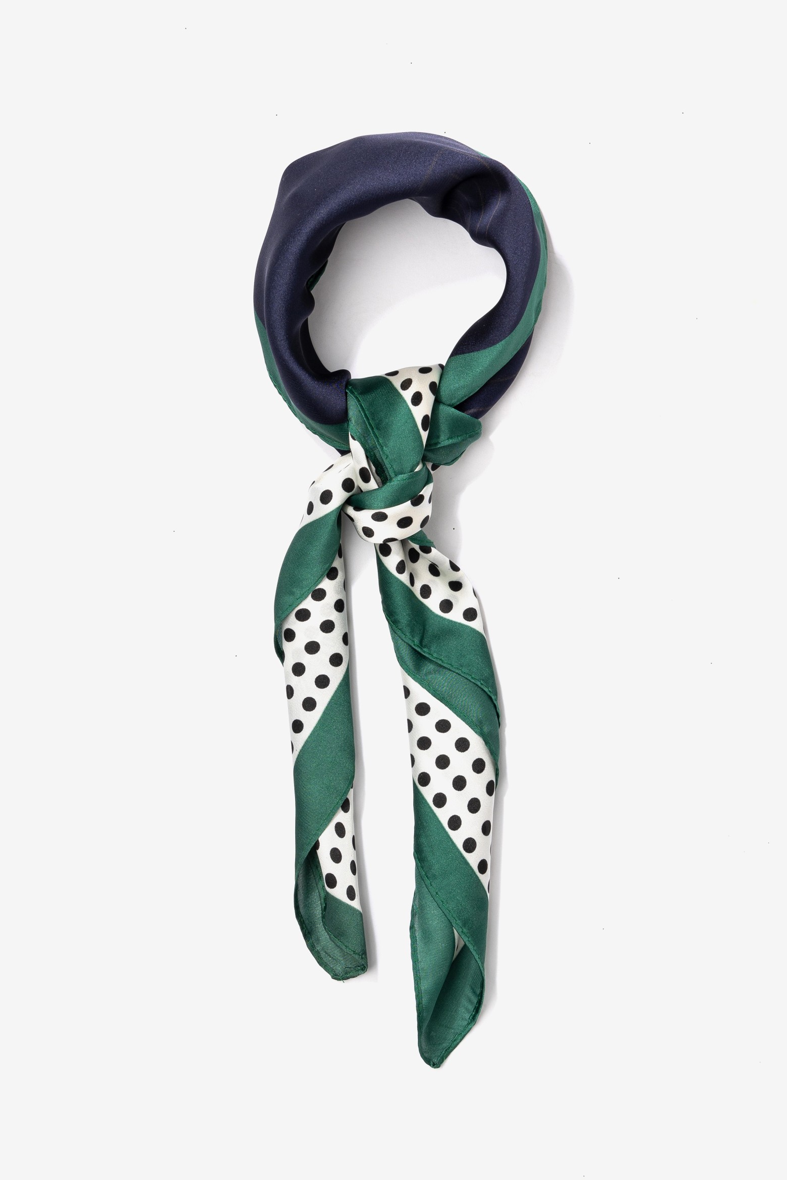 Pañuelo verde estampado retro
