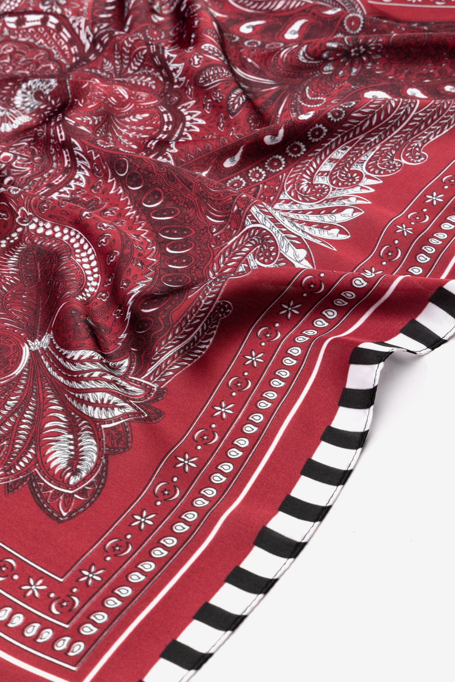 Red Paisley Scarf