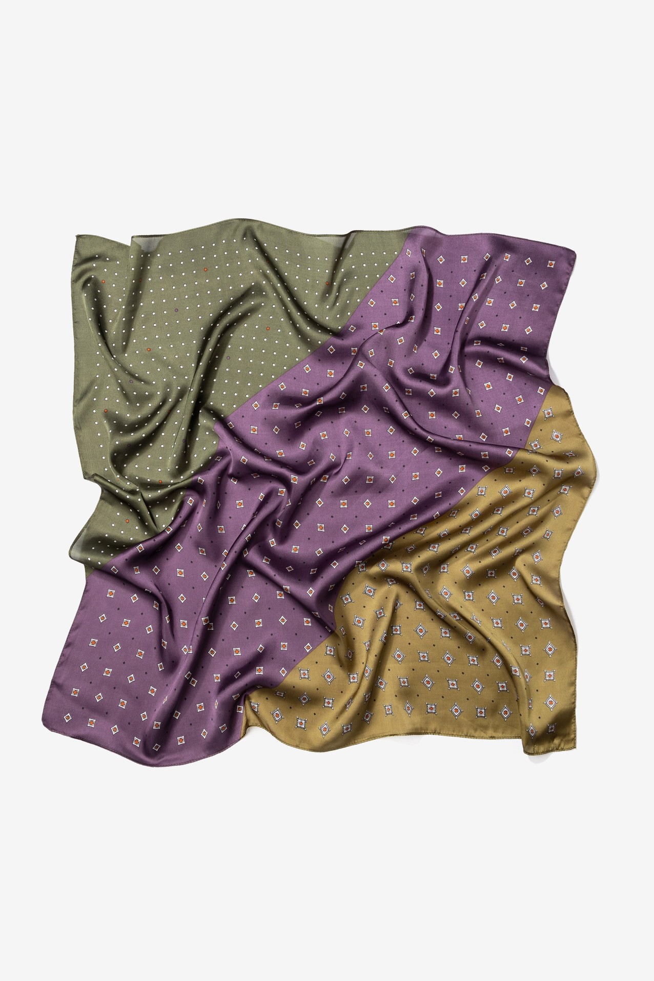 Len�o roxo estampado gr�fico