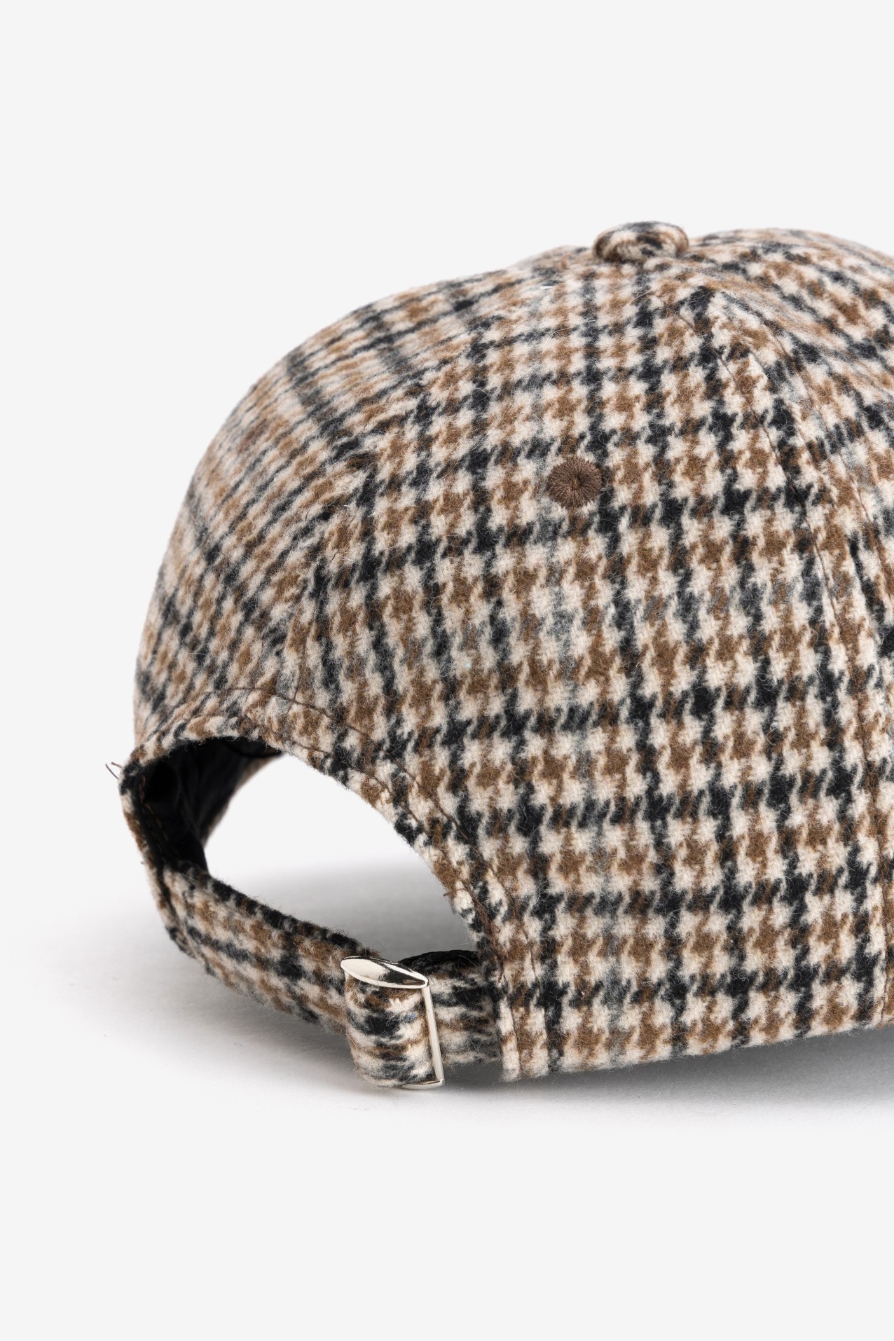Gorra beige claro cuadros