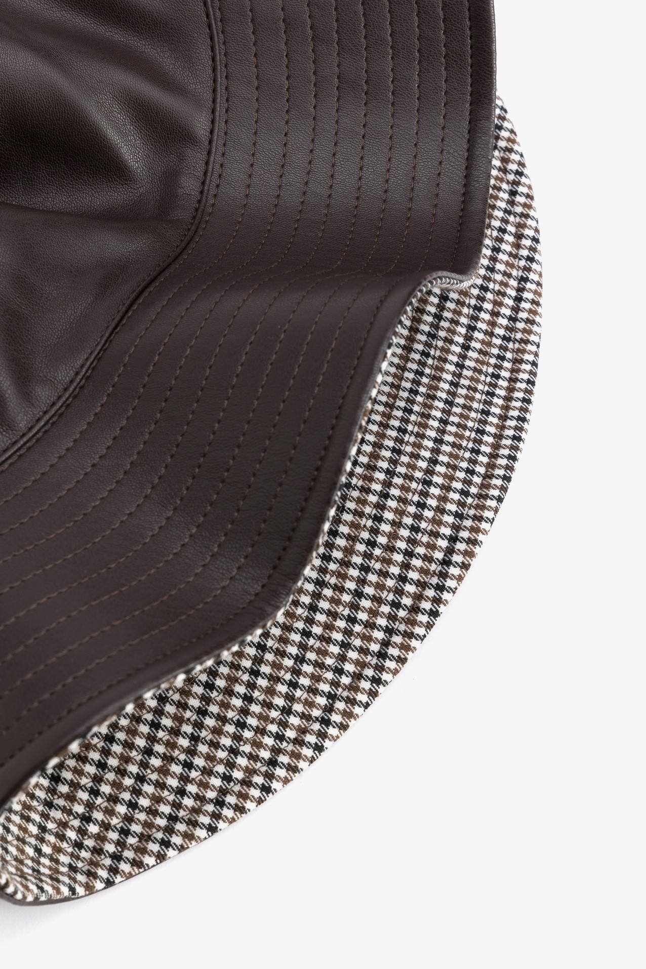 Dark Brown Reversible Bucket Hat