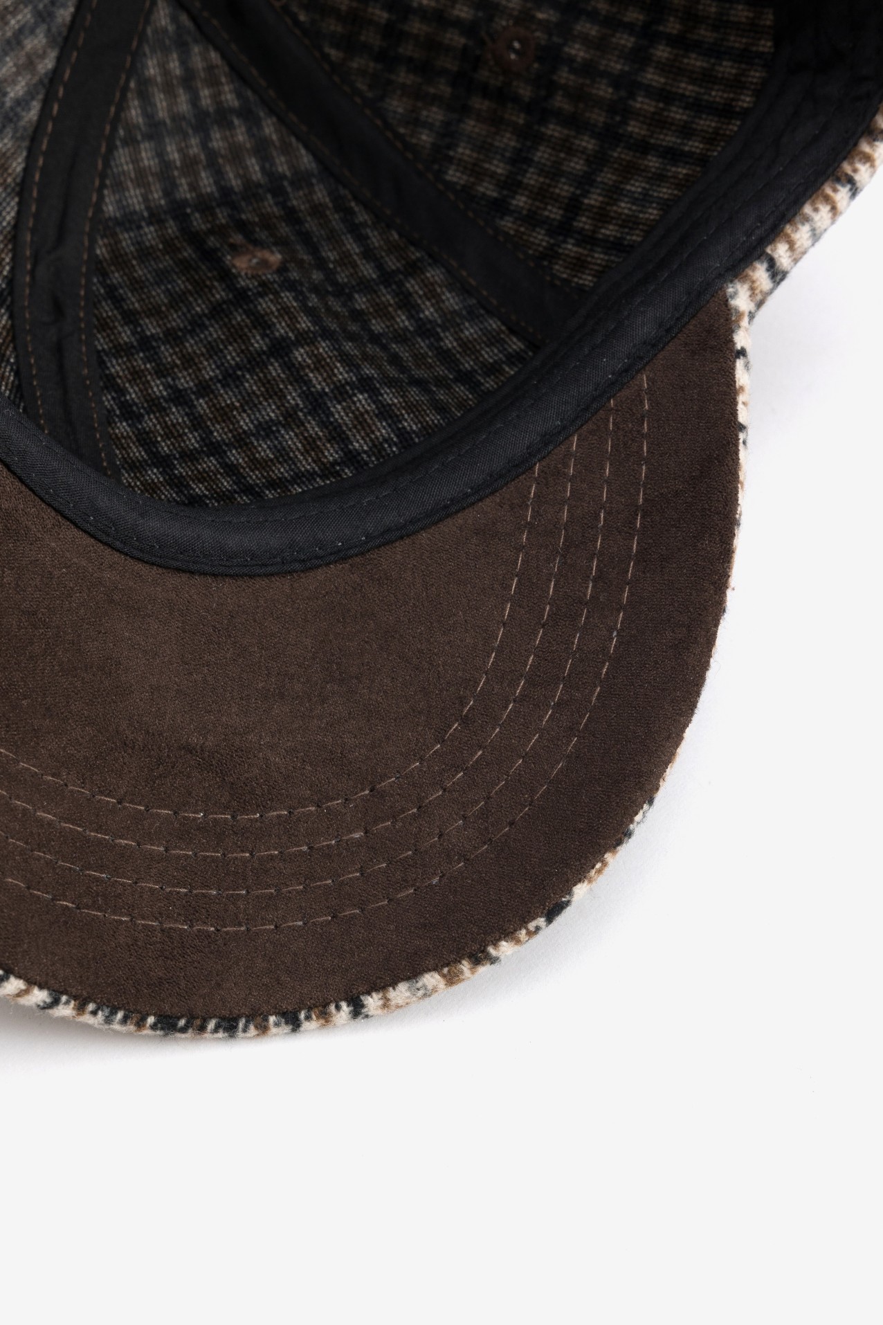 Gorra beige claro cuadros