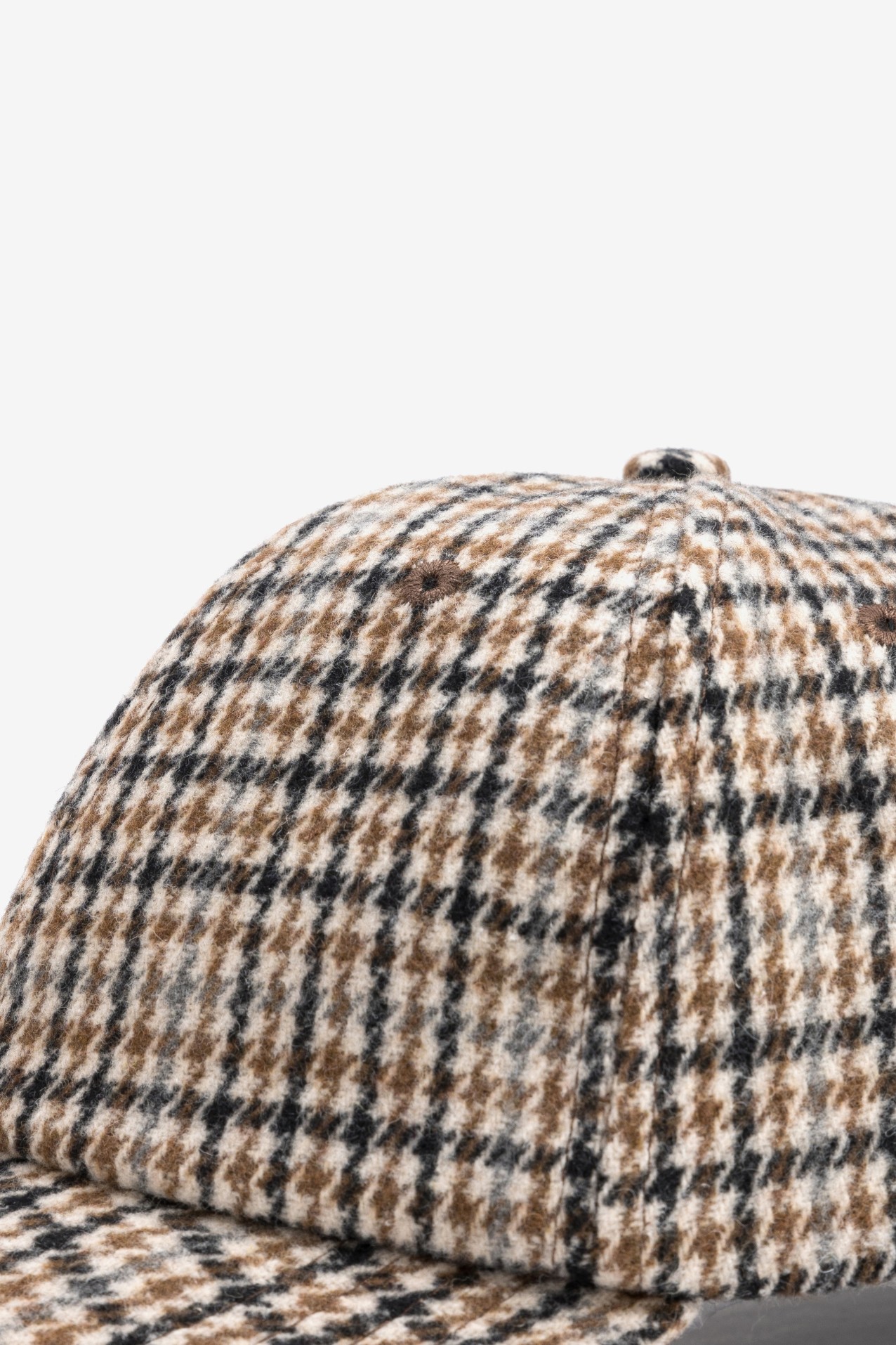 Gorra beige claro cuadros