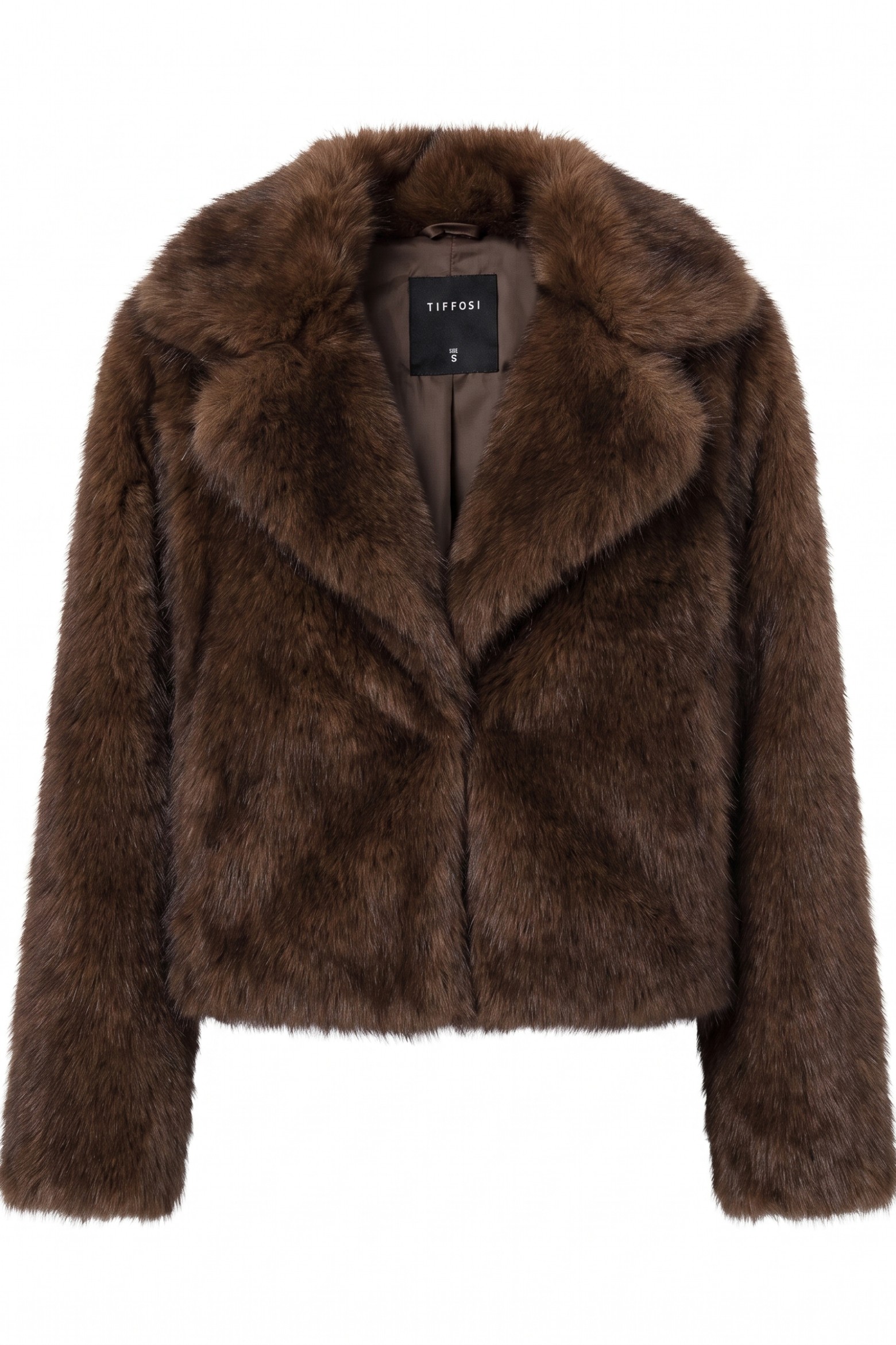 Chunky Chocolate Faux Fur Jacket