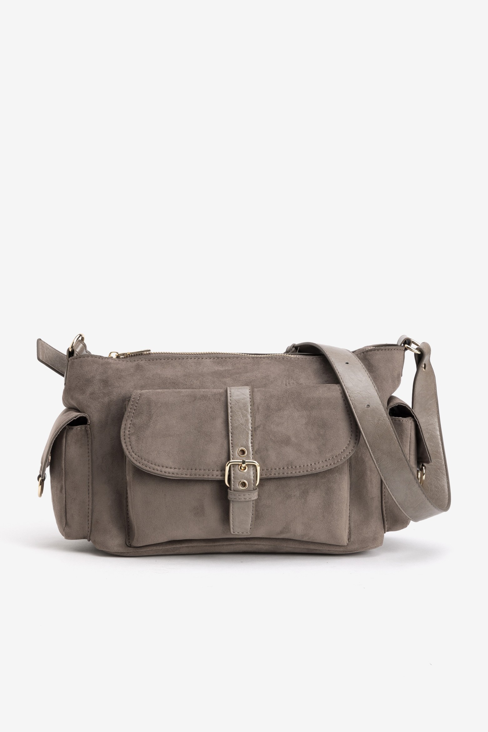 Beige Bag With Wide Strap