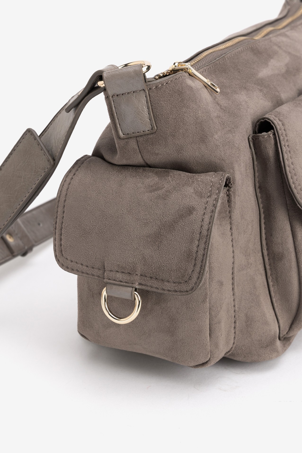 Beige Bag With Wide Strap