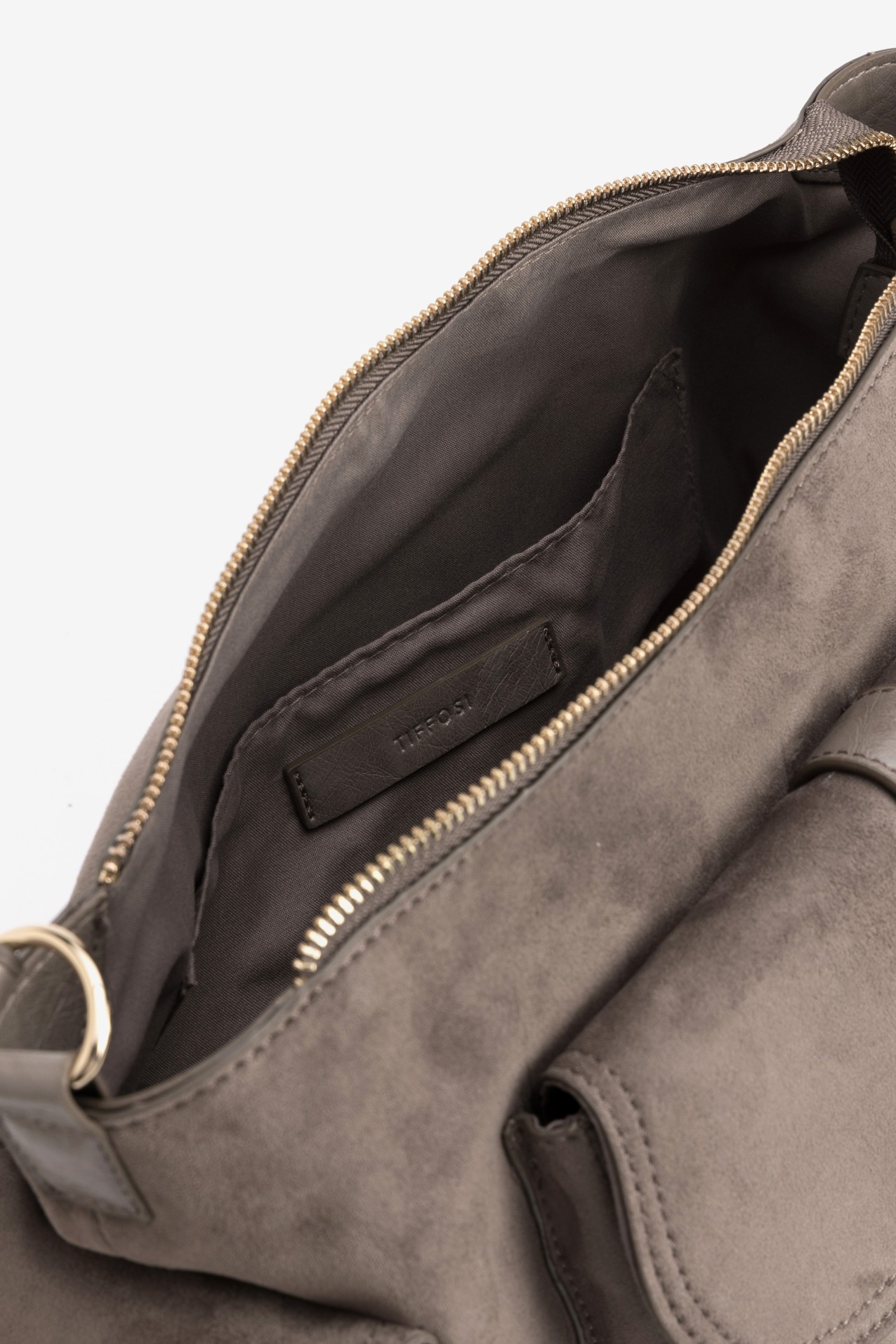 Beige Bag With Wide Strap