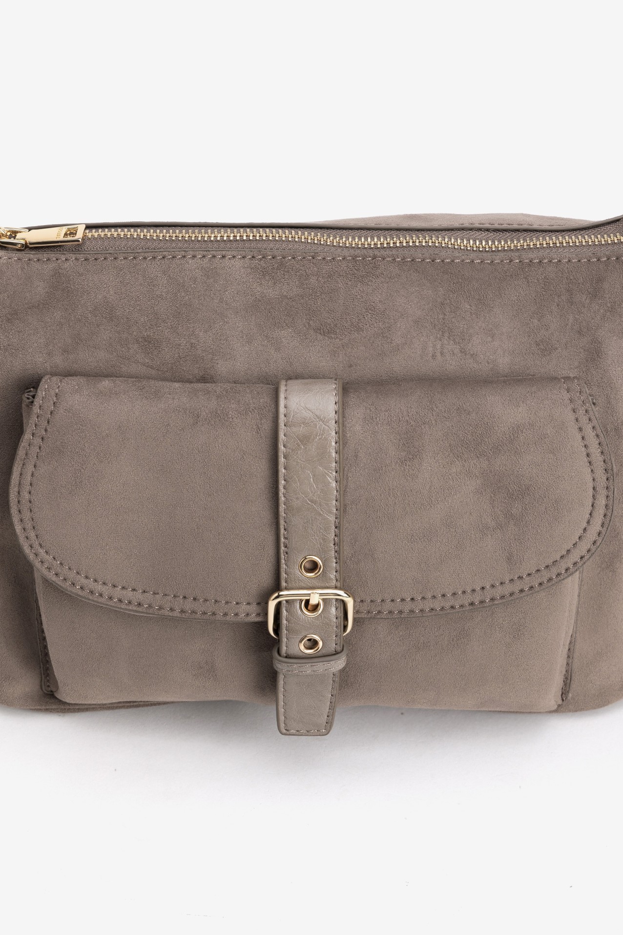 Beige Bag With Wide Strap