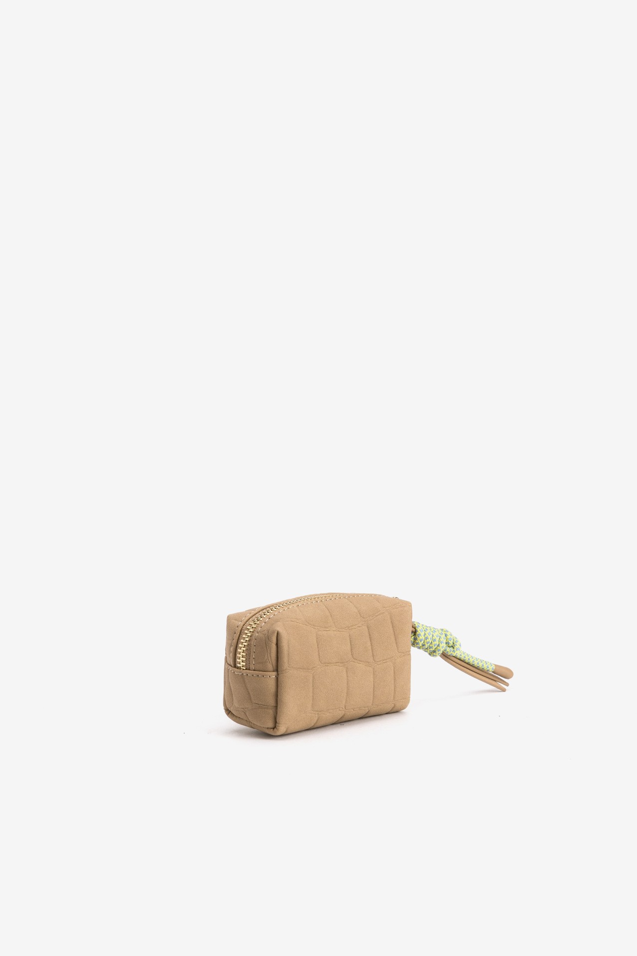 Mini Croco Tan Coin Purse