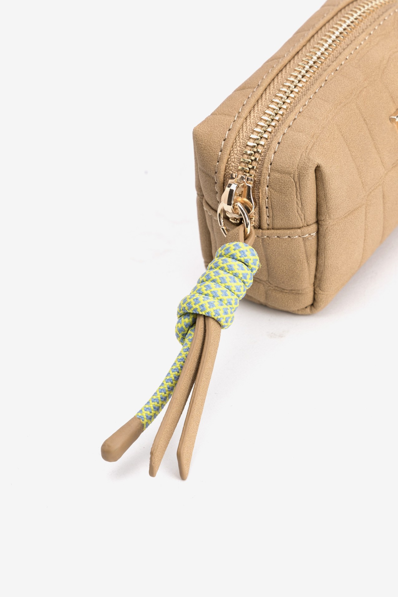 Mini Croco Tan Coin Purse