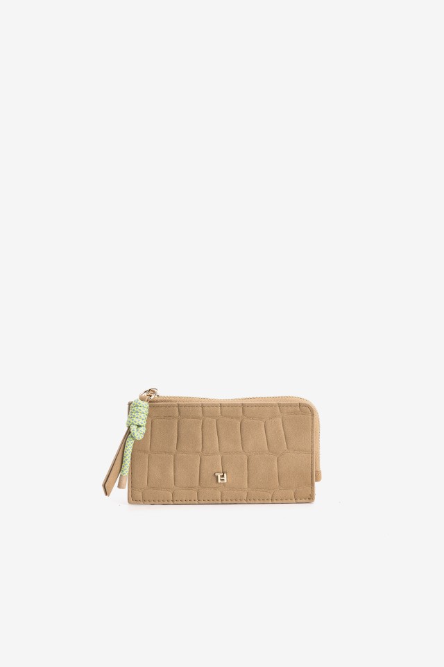 Crocodile Effect Brown Pouch
