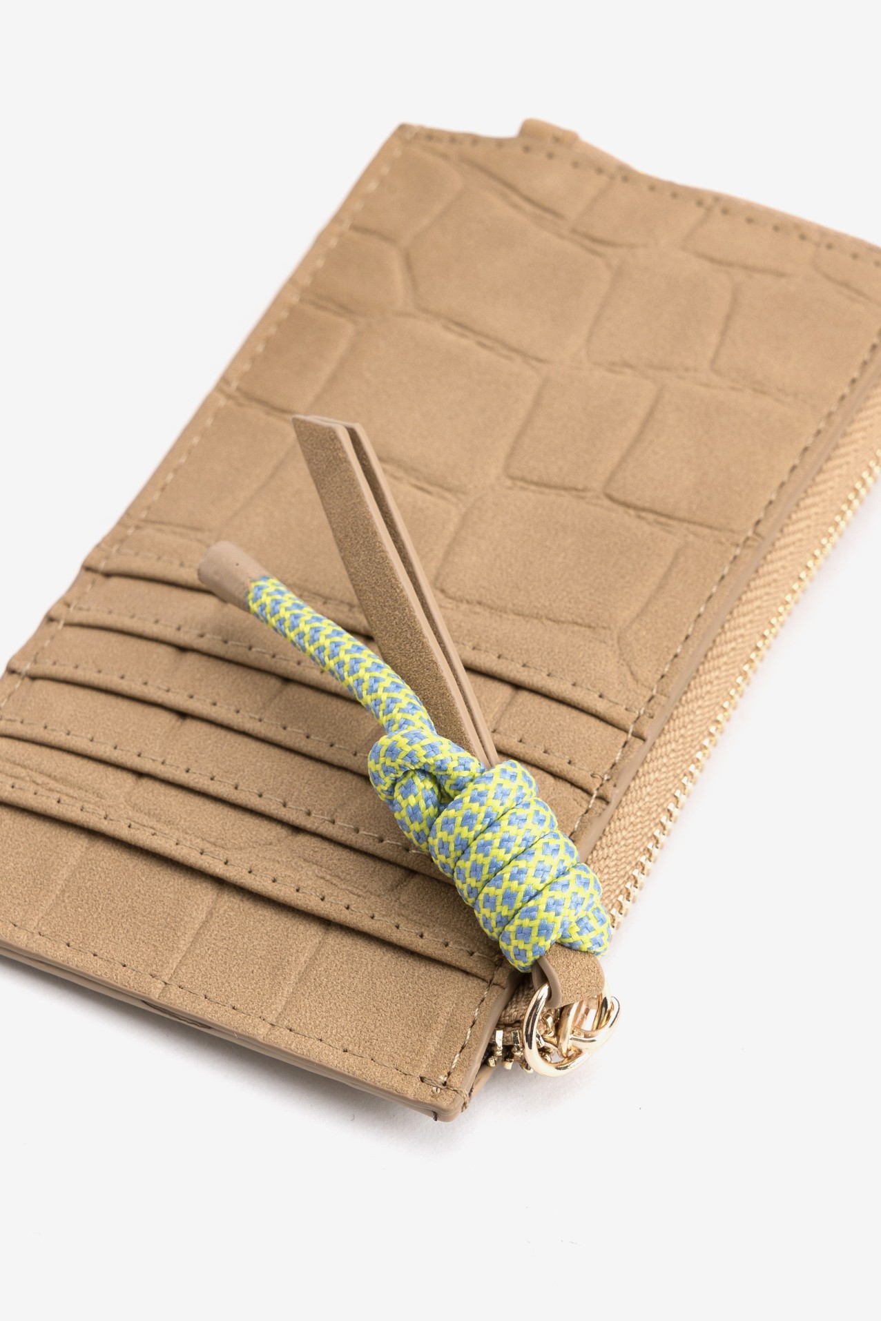 Crocodile Effect Brown Pouch