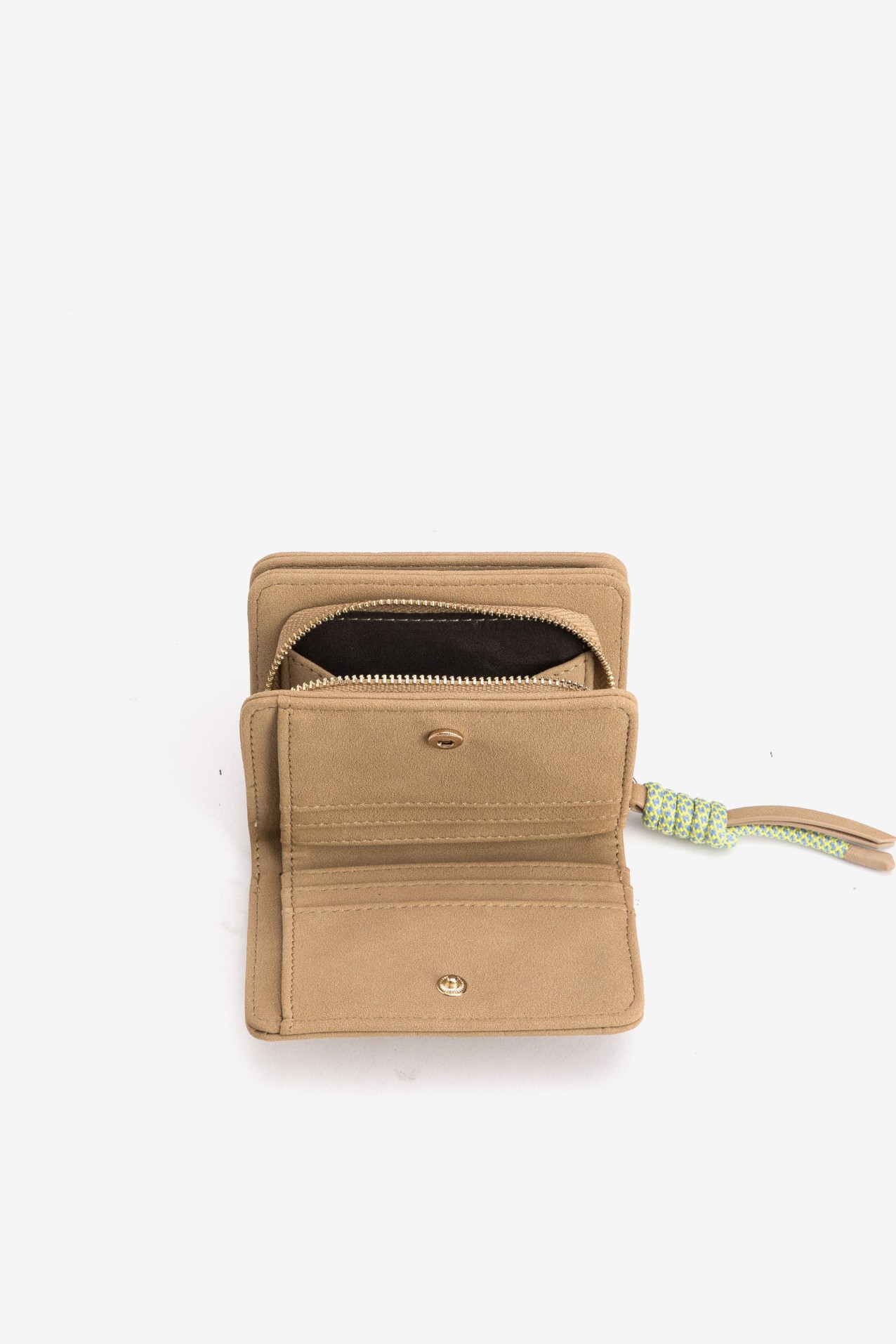 Brown Croc-Textured Coin Purse