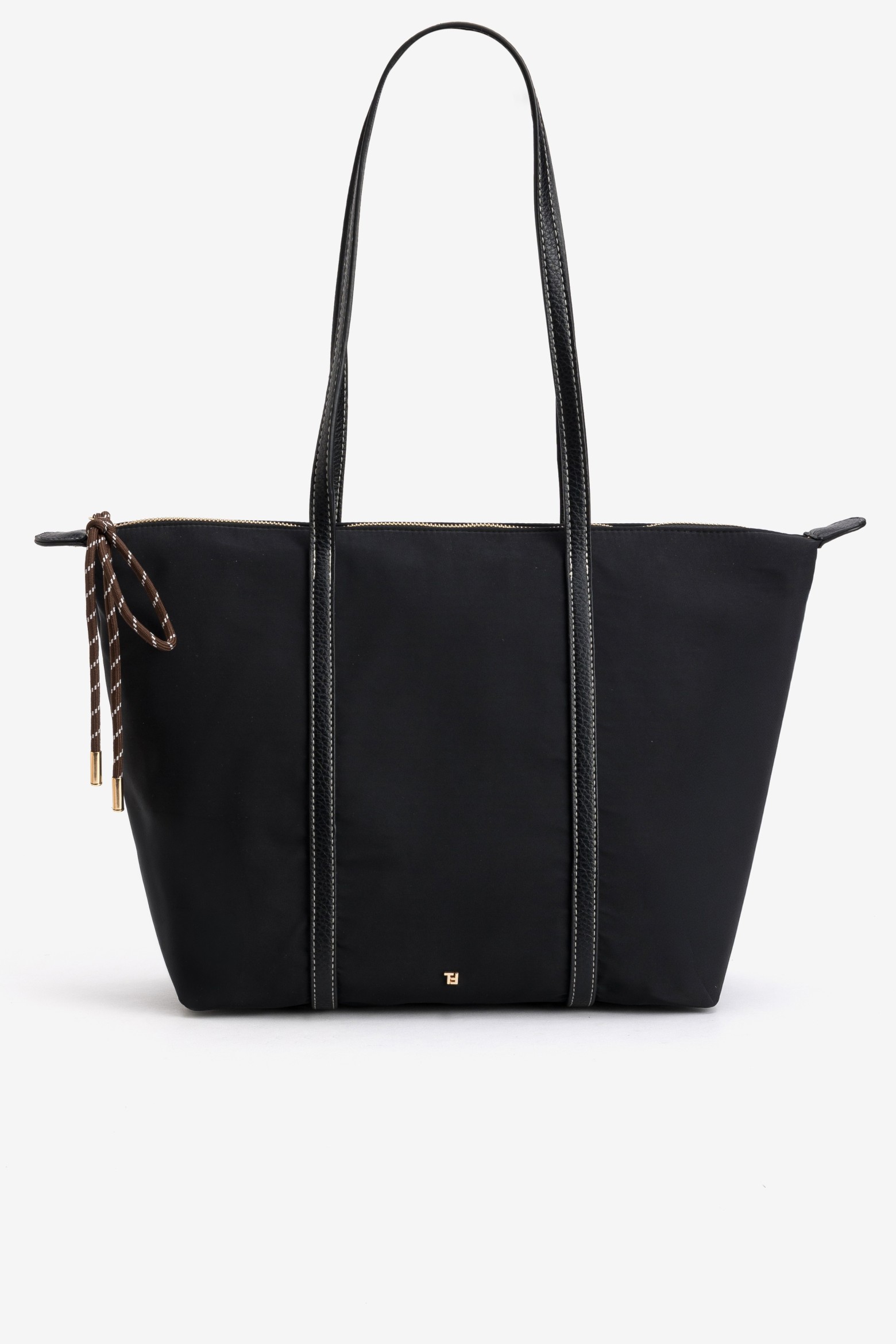 Mala shopper preto minimalista