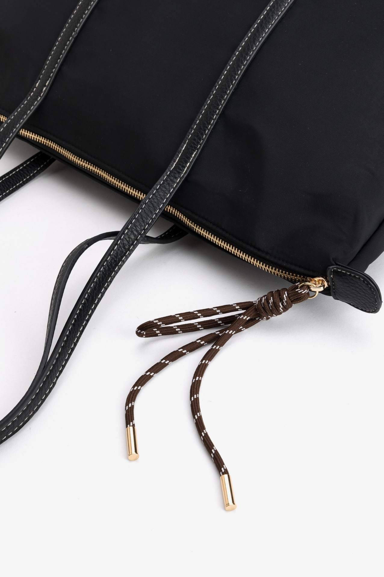 Mala shopper preto minimalista