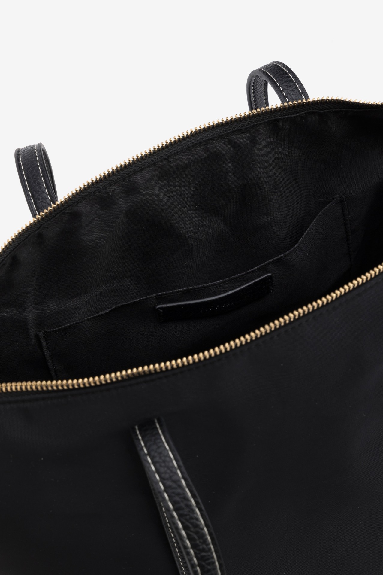 Mala shopper preto minimalista