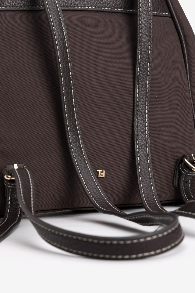 Brown Backpack With Side Pockets Brown Backpack With Side Pockets