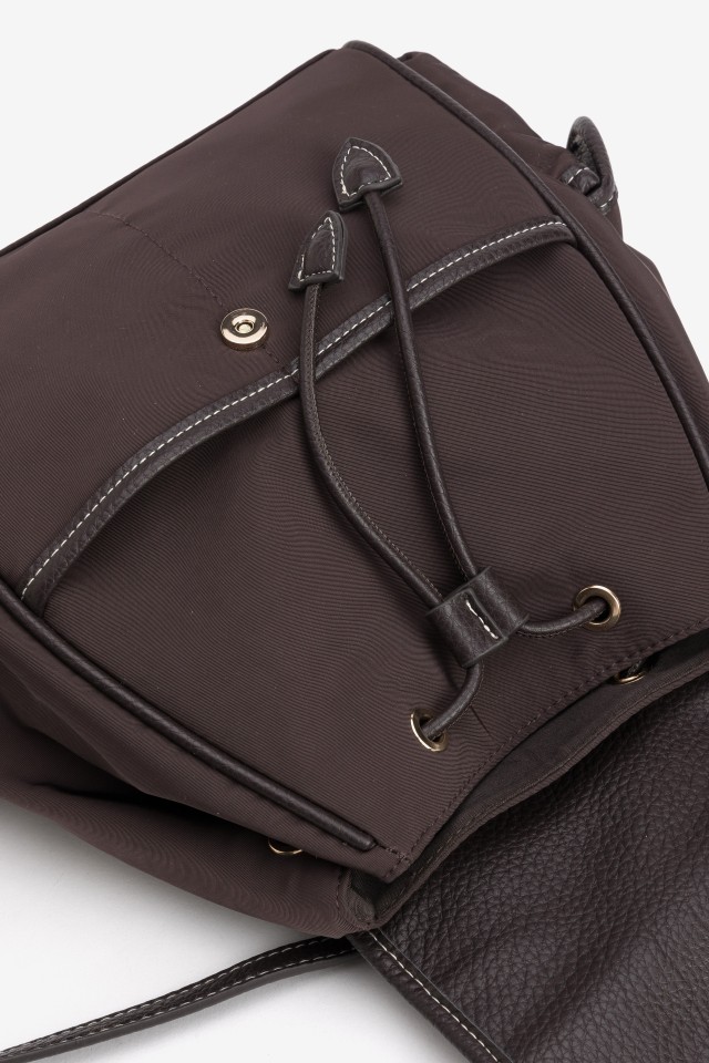 Brown Backpack With Side Pockets Brown Backpack With Side Pockets