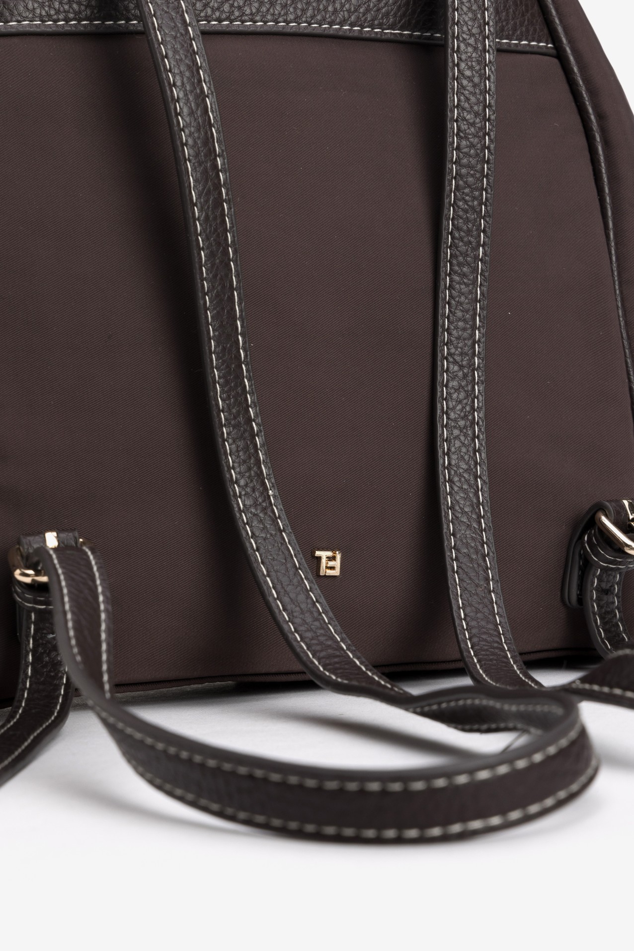 Brown Backpack With Side Pockets