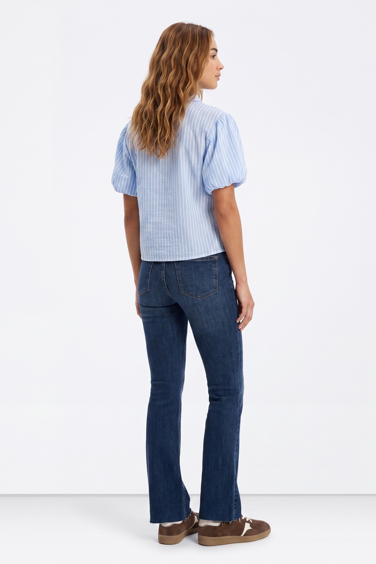 Jeans push up azul oscuro
