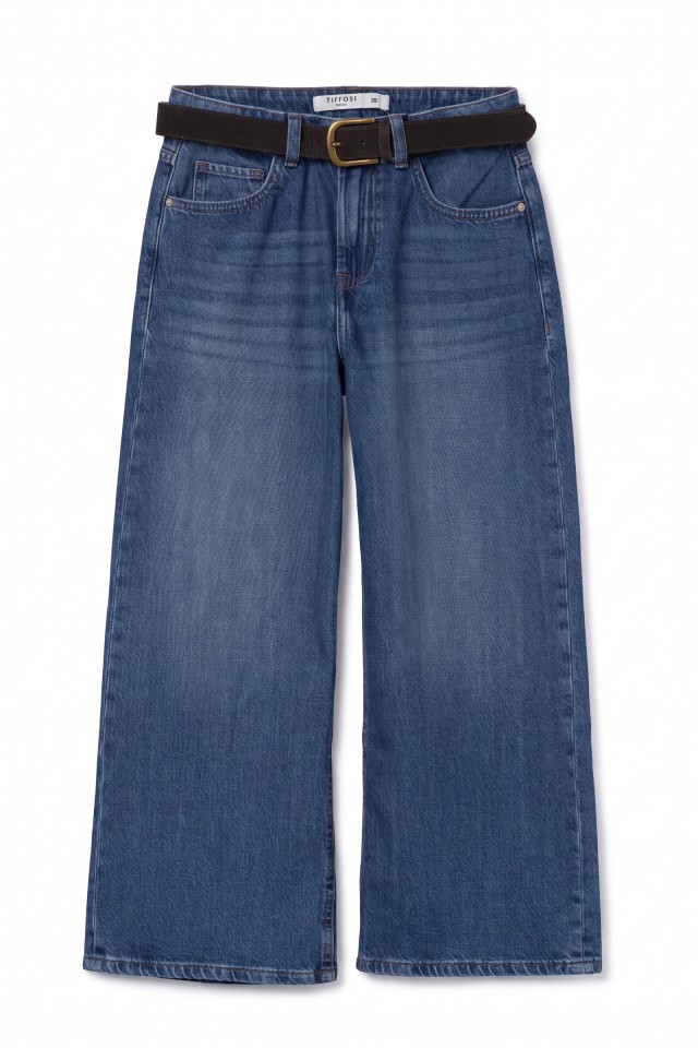 Wide Leg Dark Blue Jeans Wide Leg Dark Blue Jeans