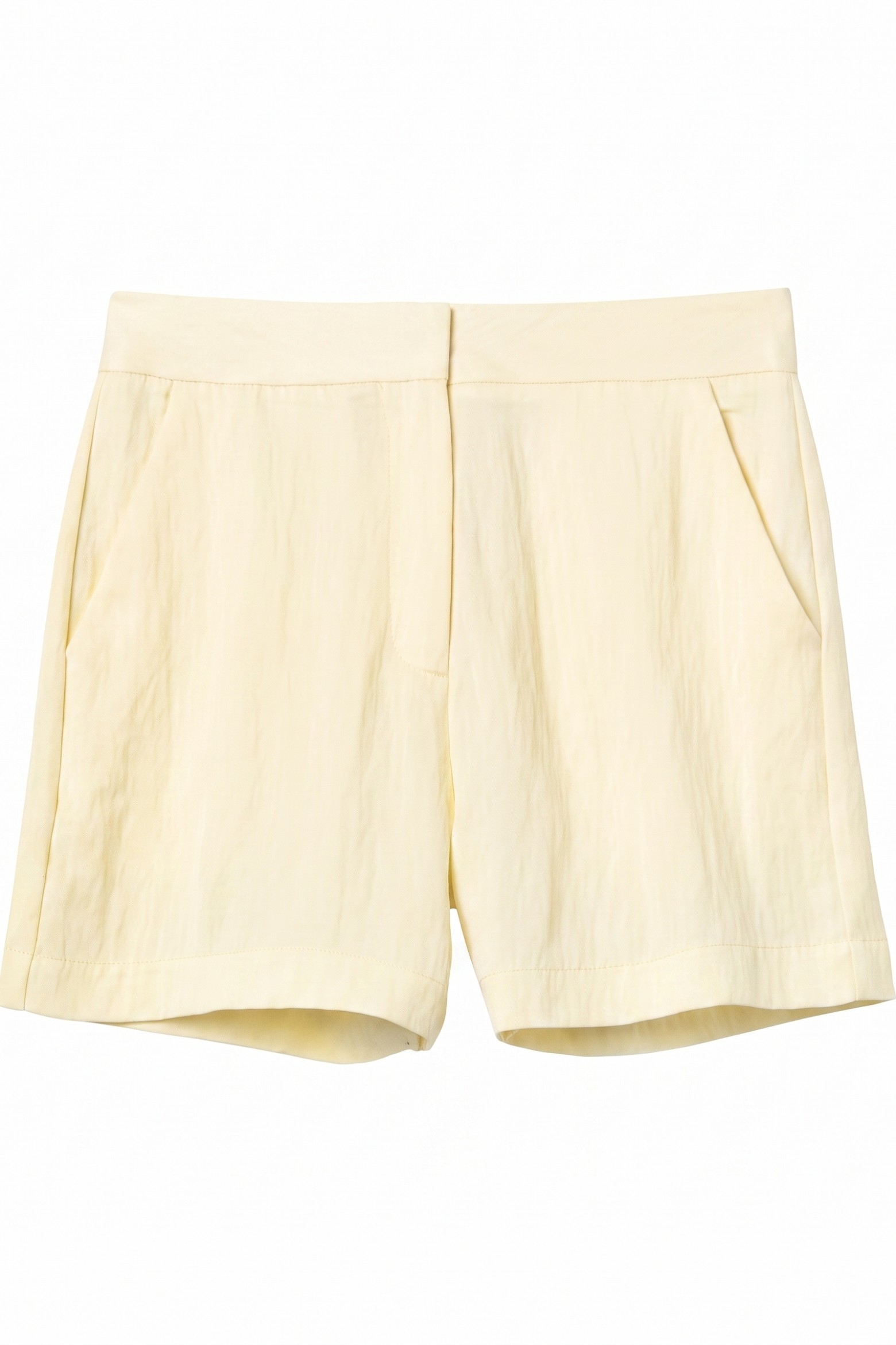Cal��es amarelo corte relaxed