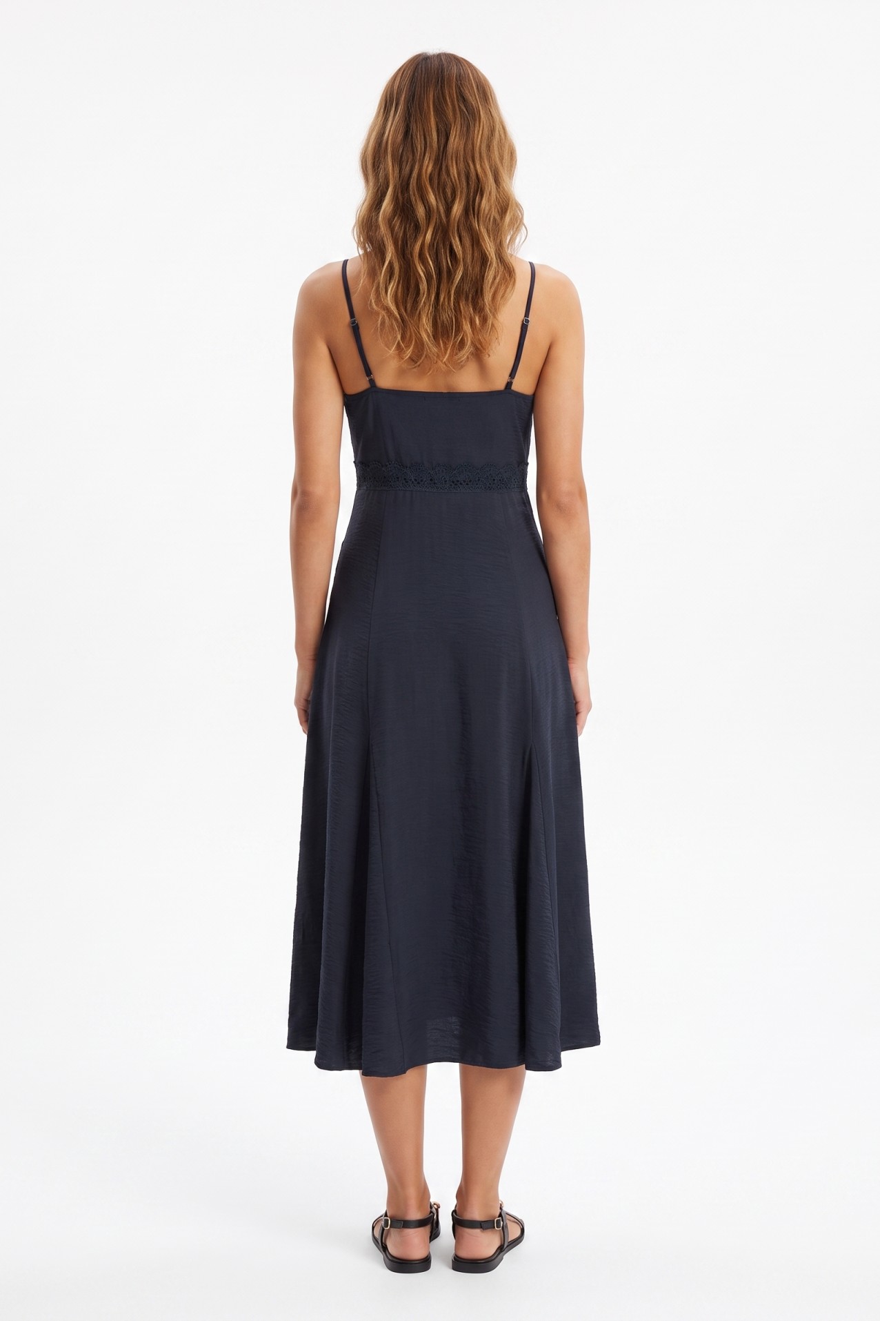 Navy Blue Slip Dress