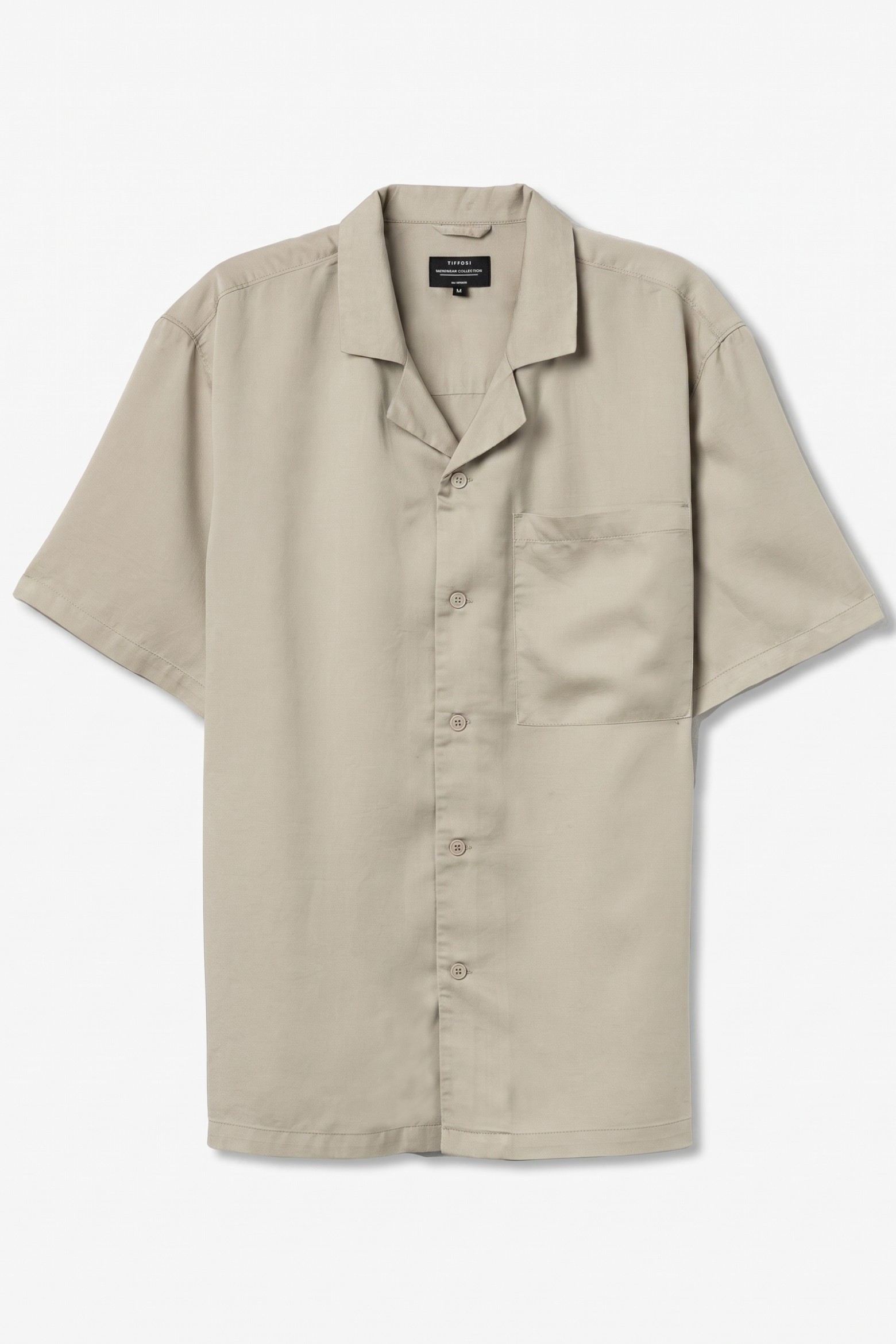 Camisa bege manga curta