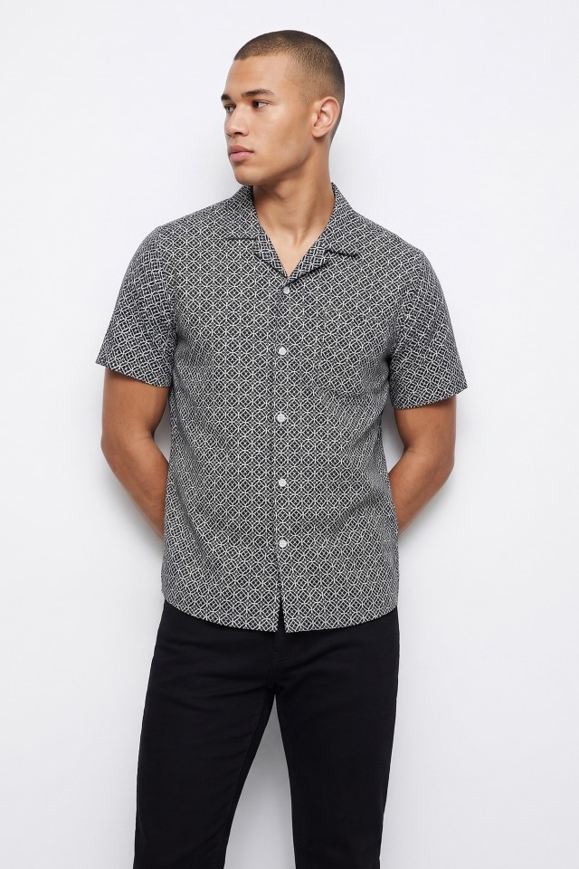 Camisa manga curta estampada