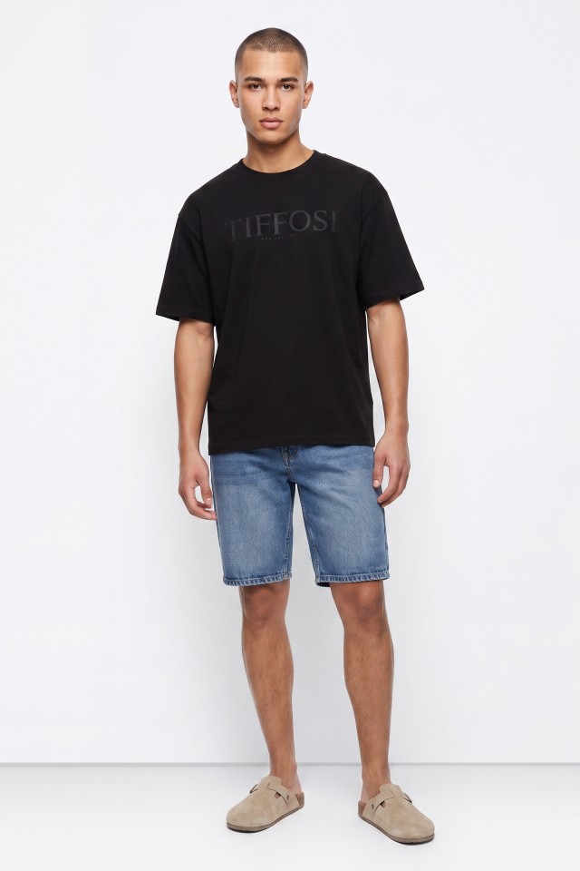 Cal��es denim corte direito