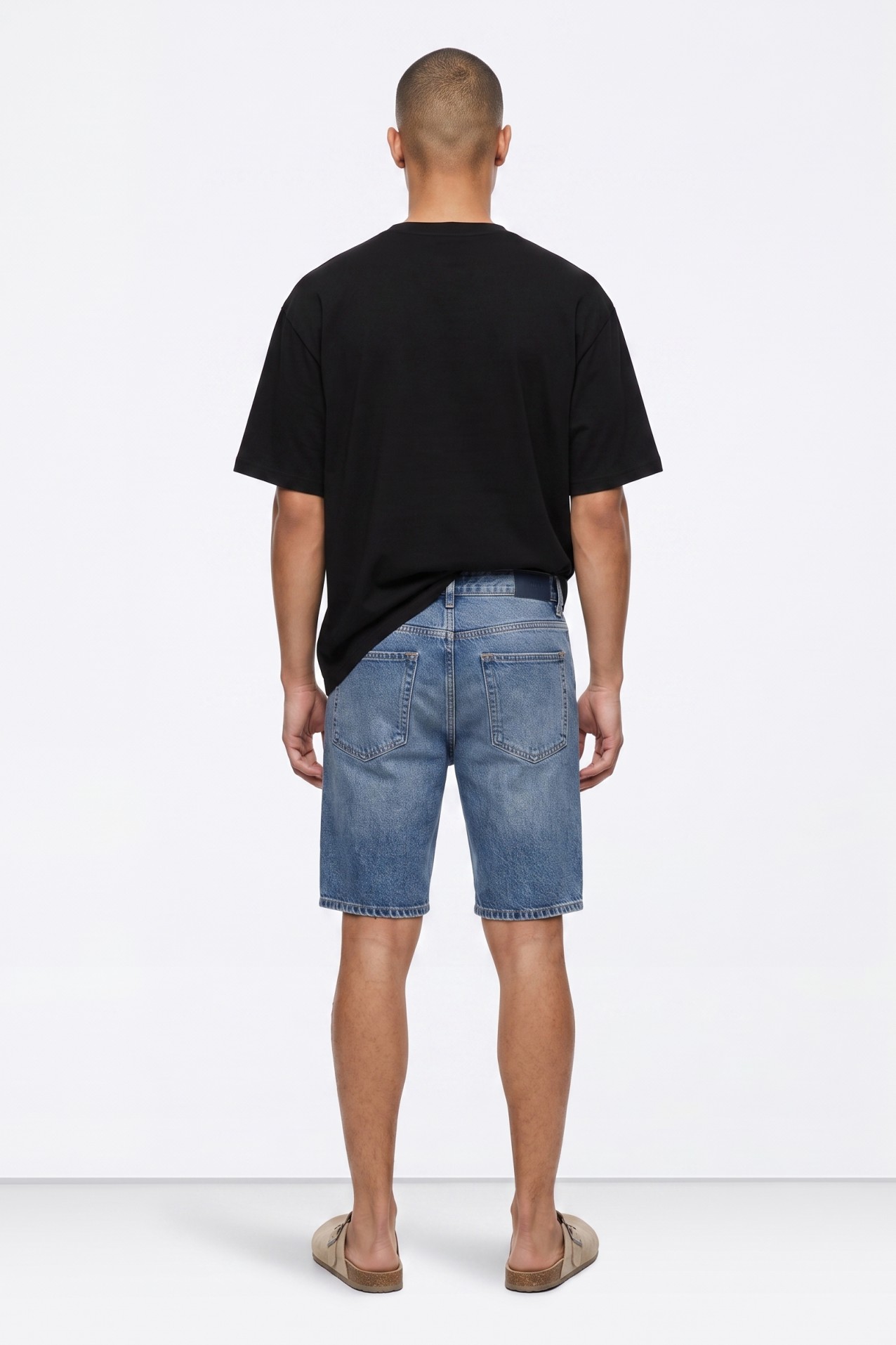 Cal��es denim azul casual