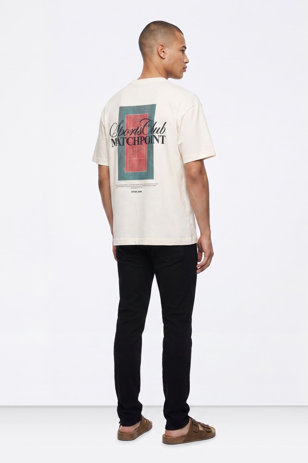 Jeans slim em preto escuro