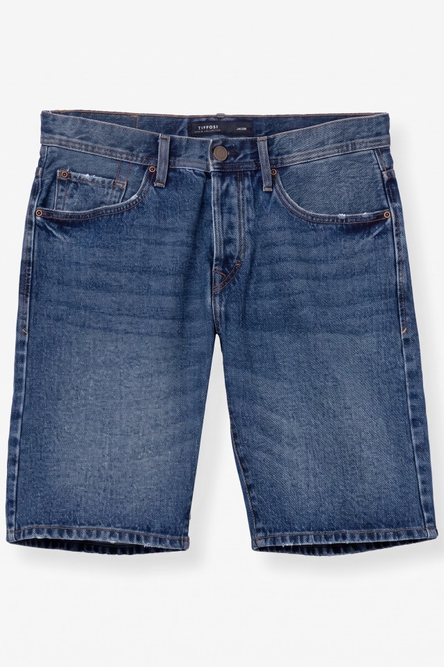 Dark Blue Casual Denim Shorts Dark Blue Casual Denim Shorts