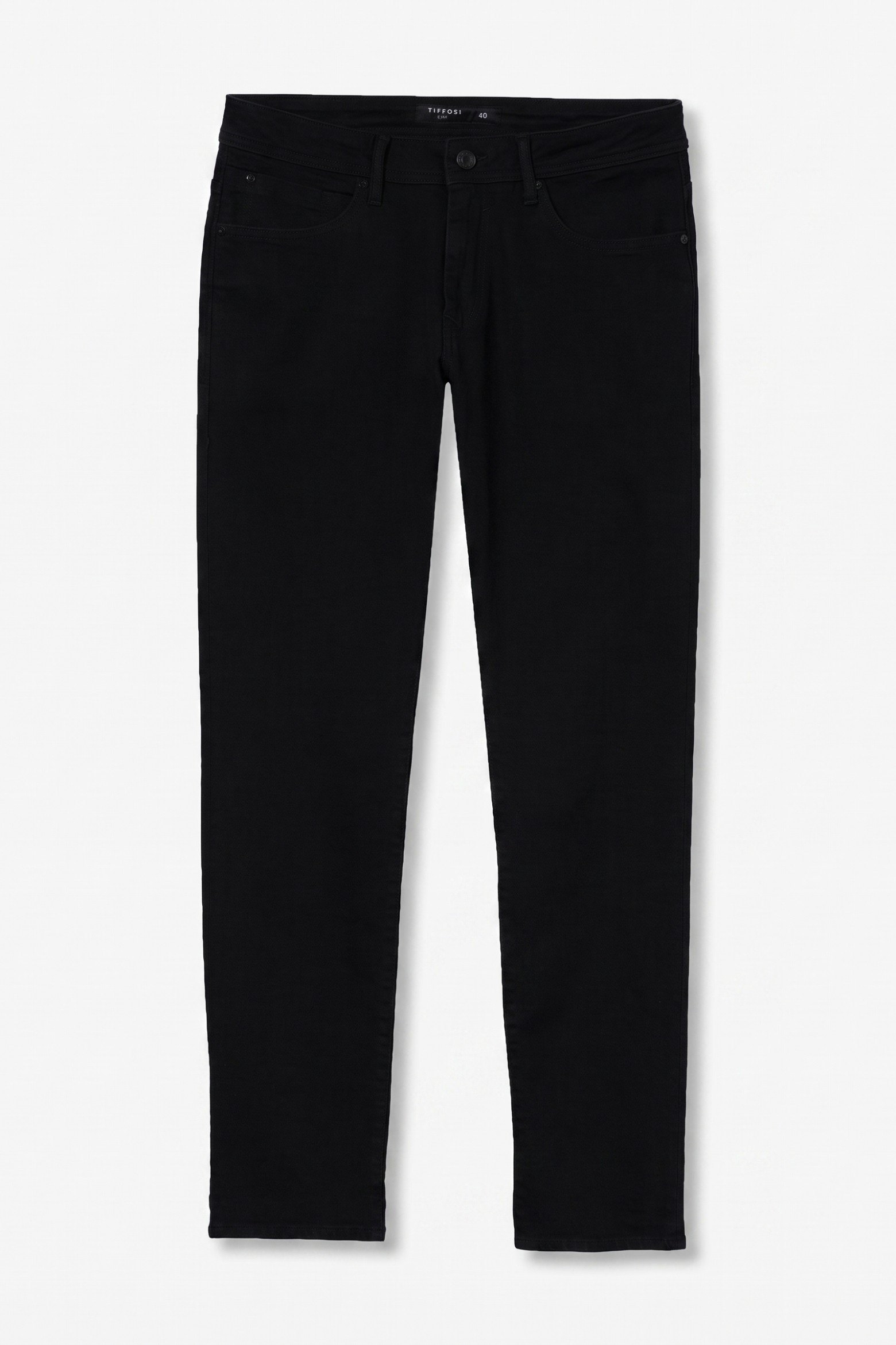 Jeans slim em preto escuro