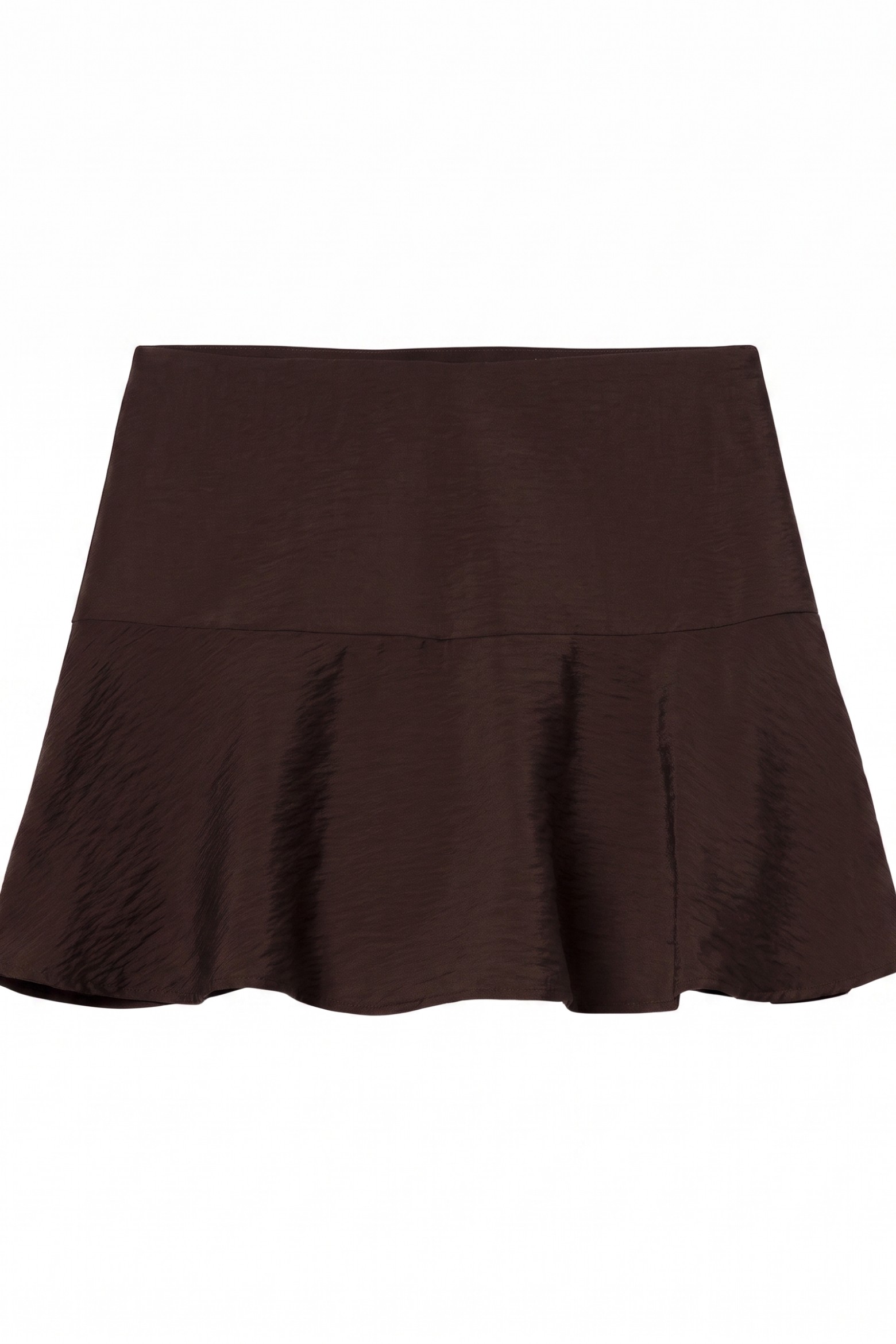 Short chocolate efecto falda