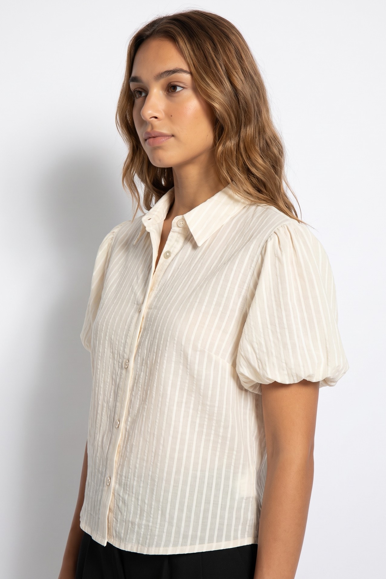 Beige Short Sleeve Shirt