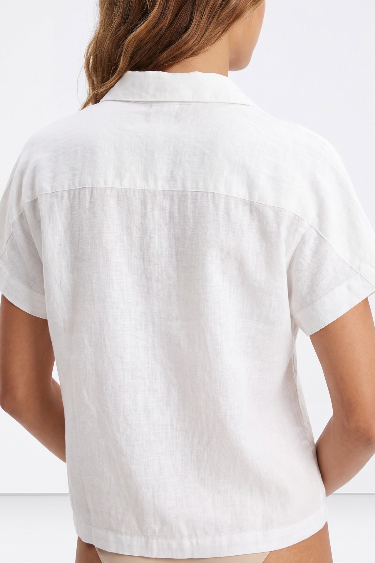 Short Sleeve Off-White Shirt