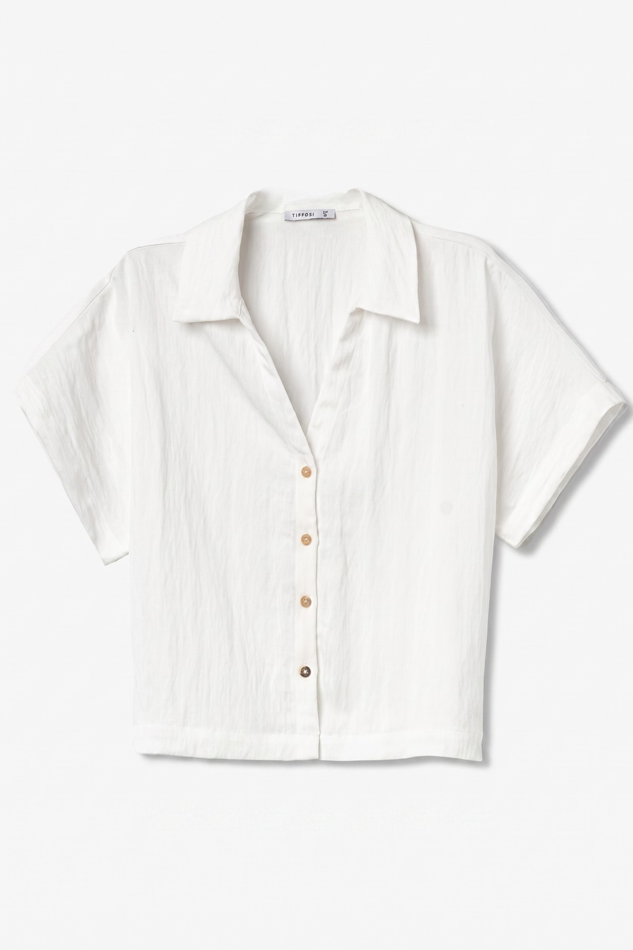 Short Sleeve Off-White Shirt