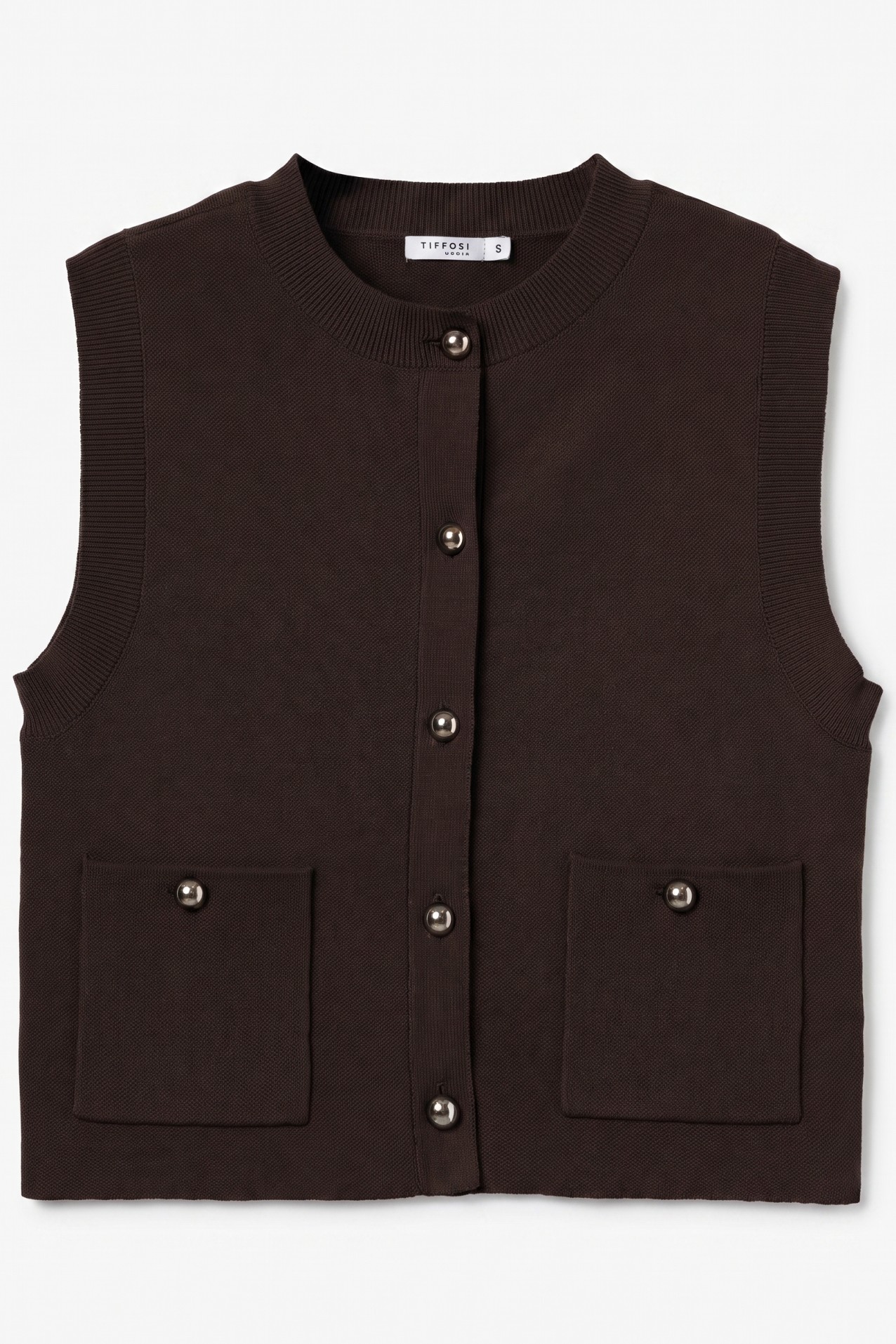 Camisola sem mangas chocolate