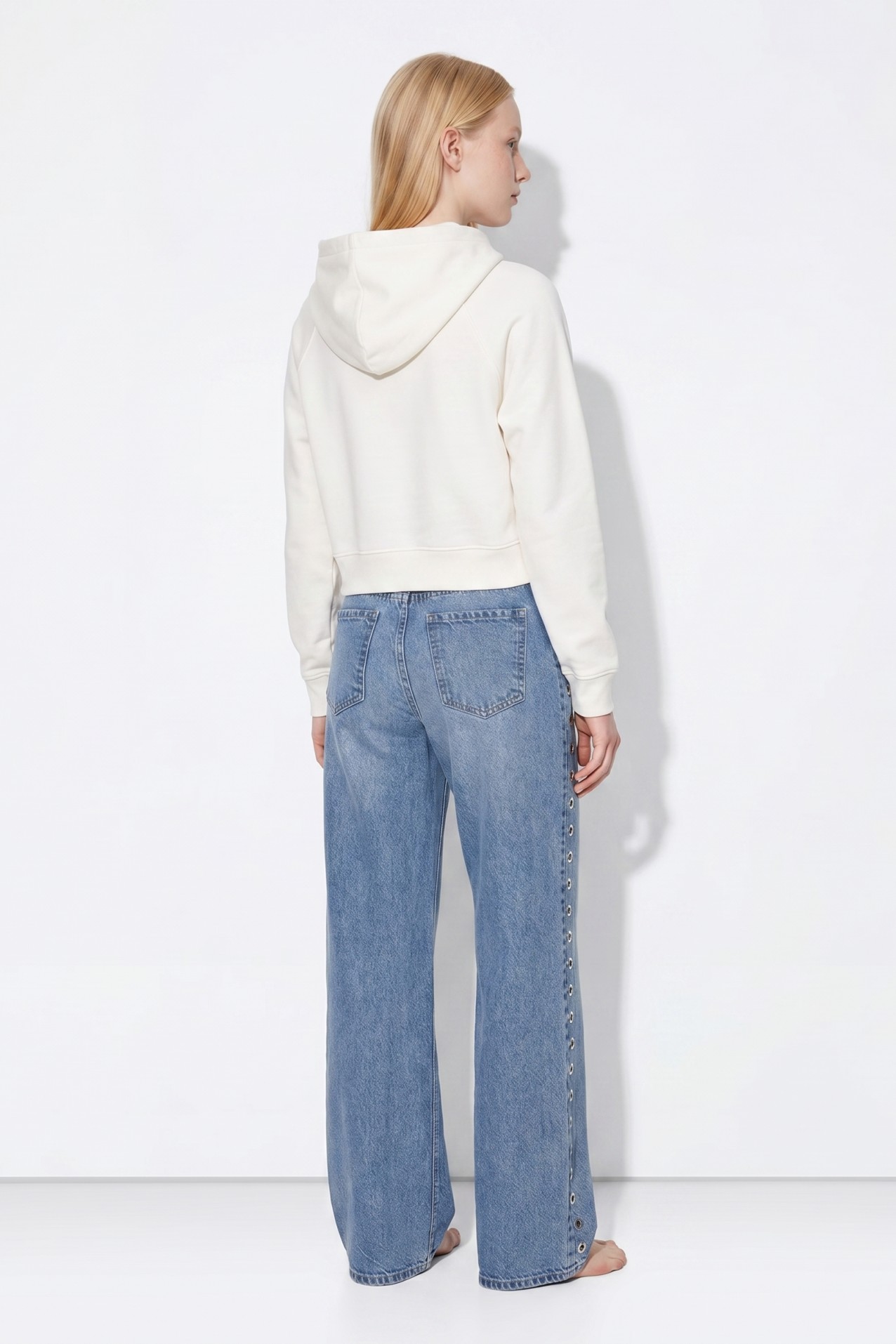 Hoodie crop cru casual