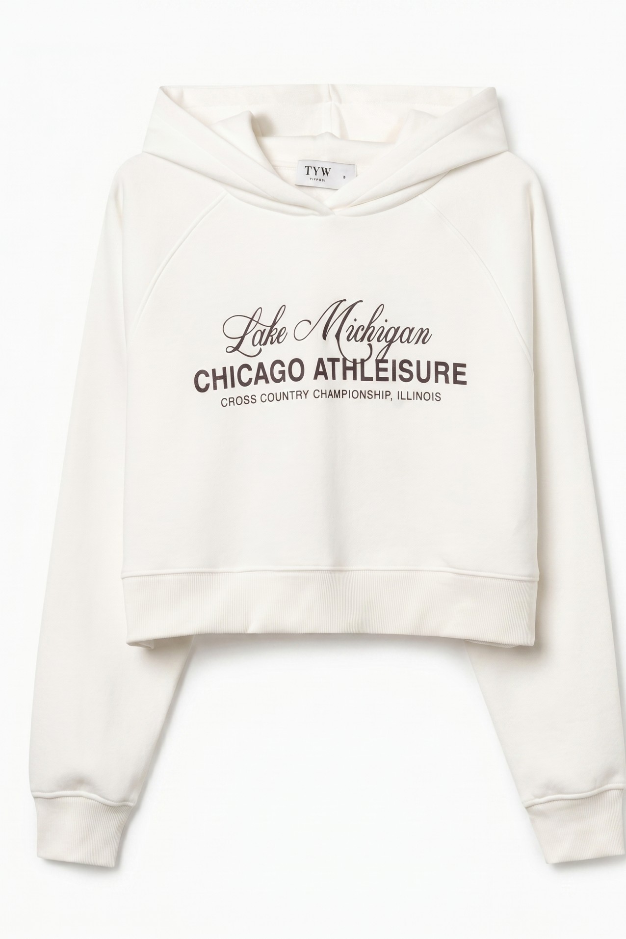 Hoodie crop cru casual