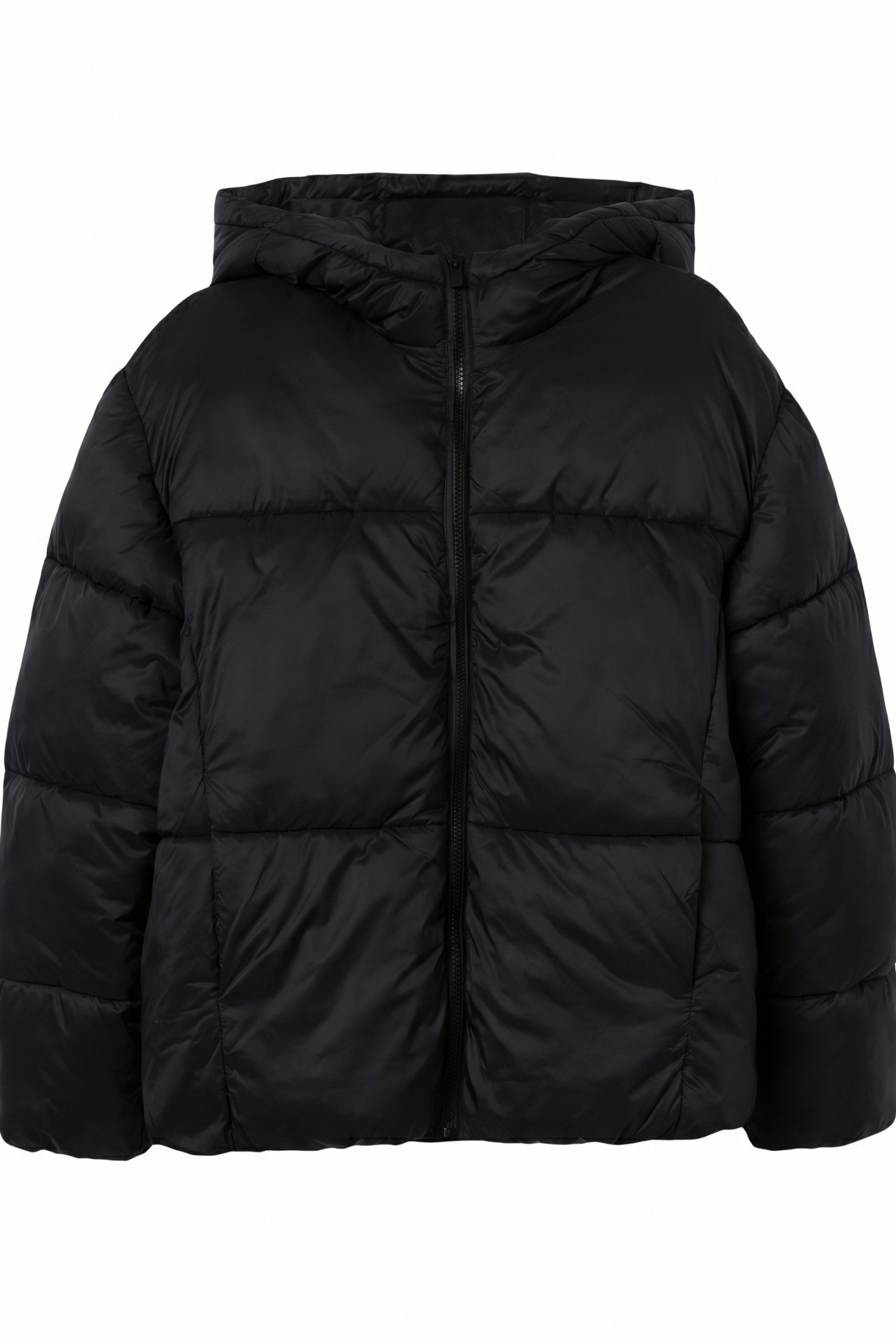 Black Puffer Hoodie Jacket