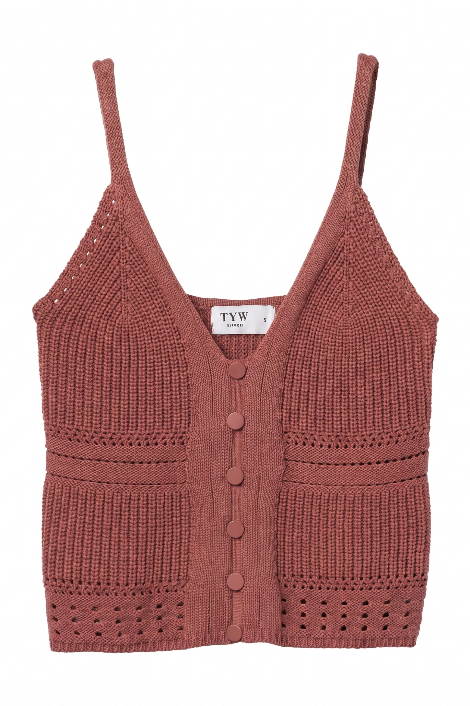 Pink Textured Knit Crop Top