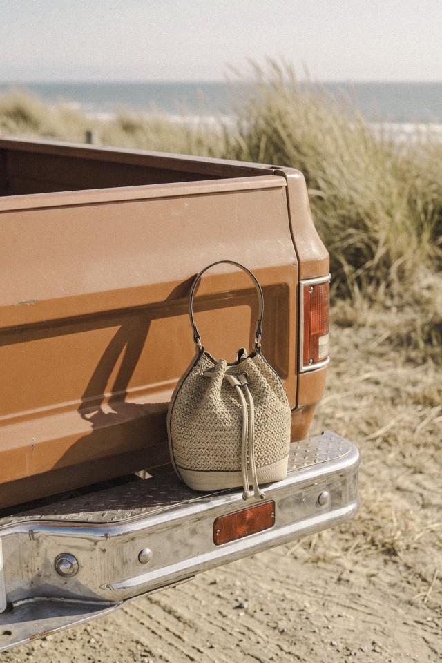 Textured Brown Bucket Bag Textured Brown Bucket Bag
