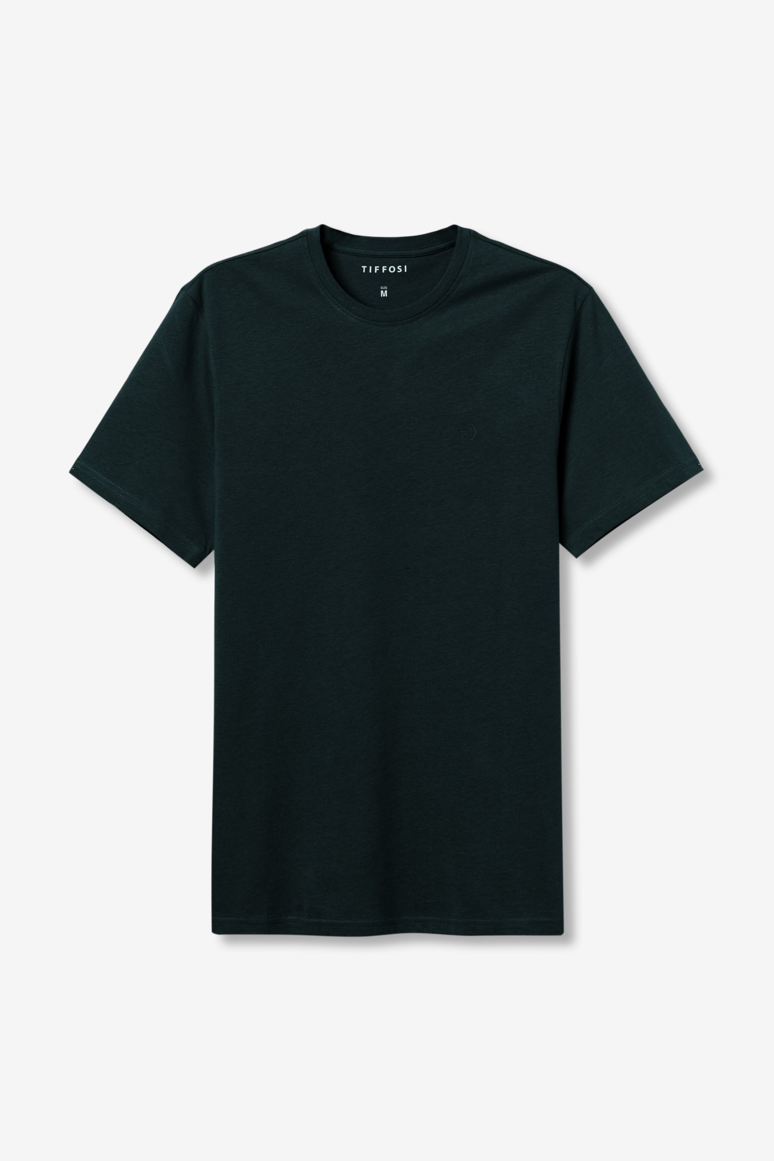 Camiseta verde corte recto