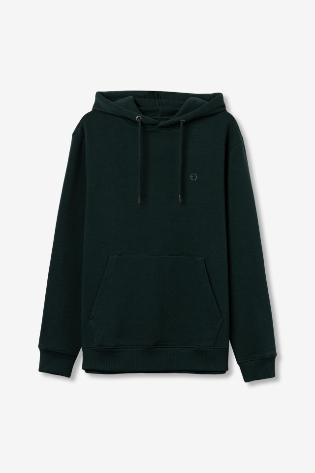Hoodie oversize verde escuro