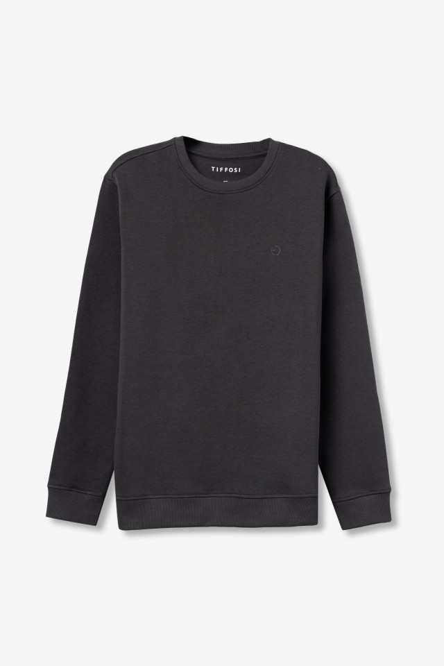 Grey casual fit sweatshirt