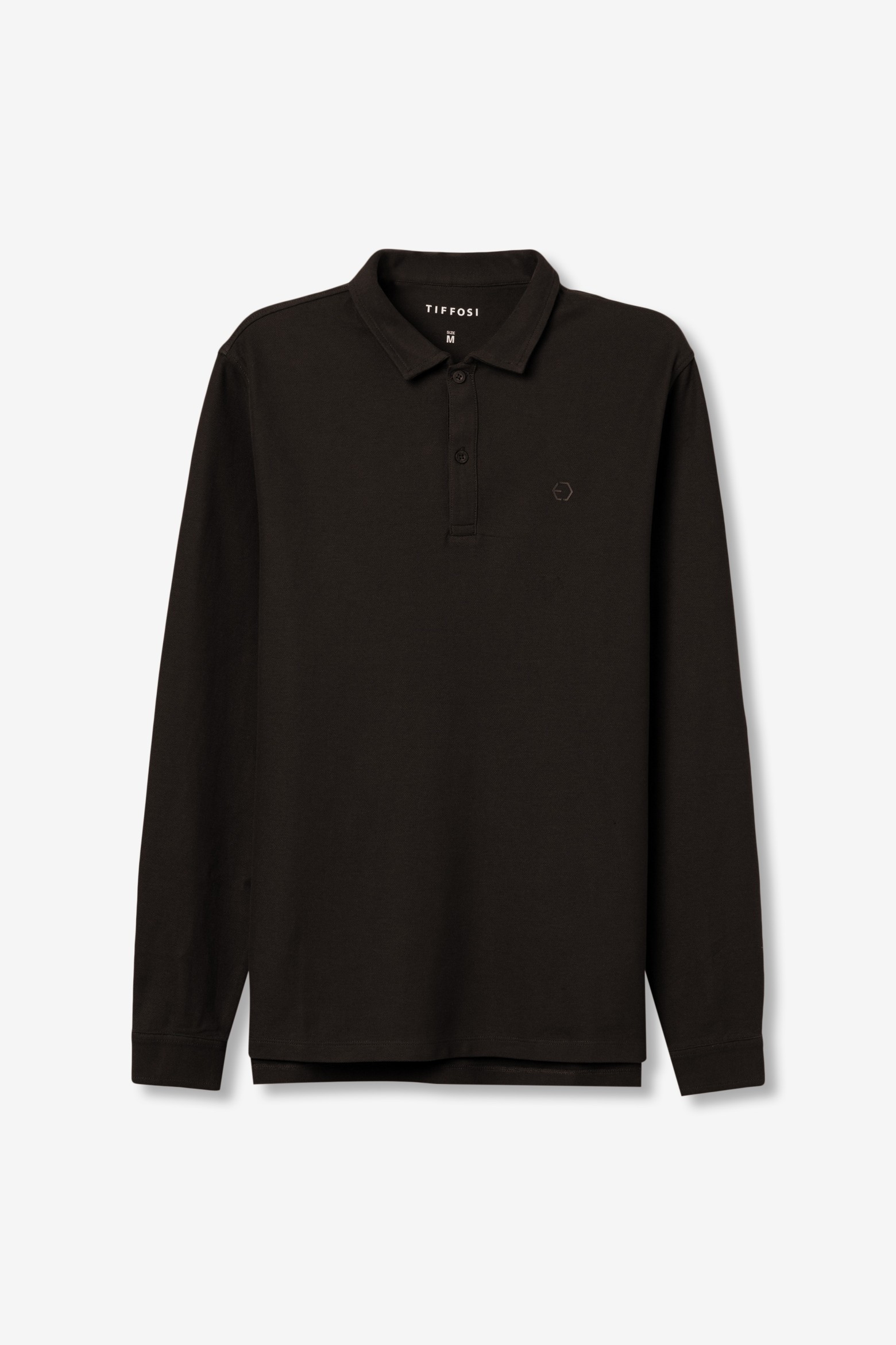 Dark Brown Long Sleeve Polo